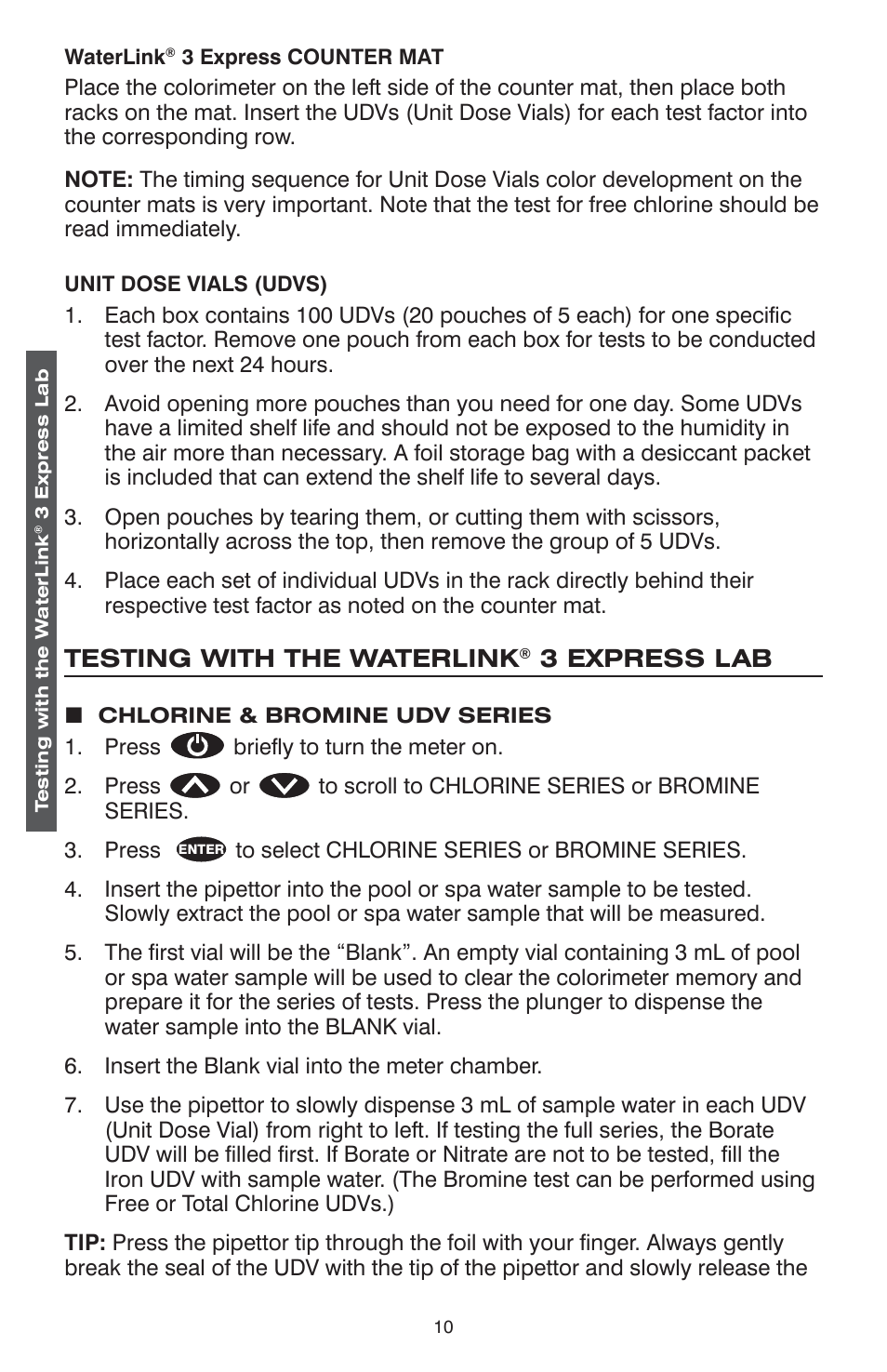 LaMotte WaterLink 3 Express Lab User Manual | Page 10 / 28