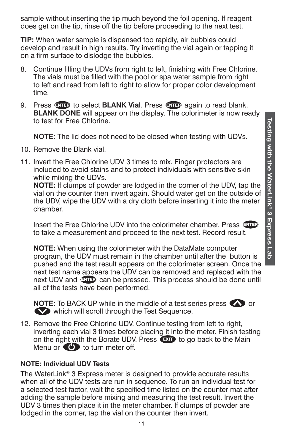LaMotte WaterLink 3 Express Lab User Manual | Page 11 / 28