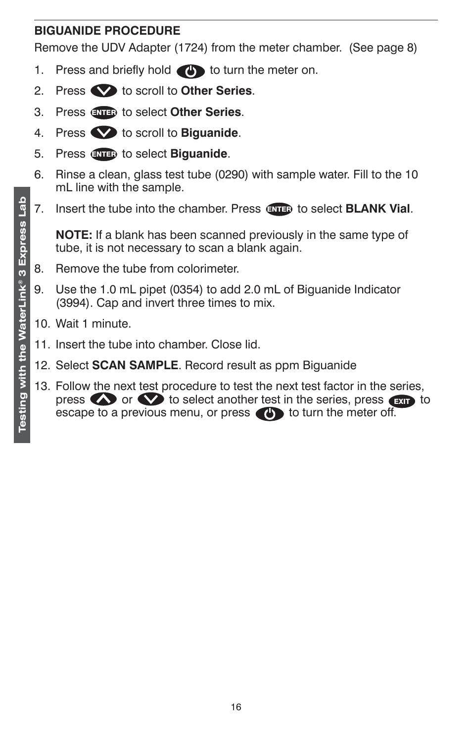 LaMotte WaterLink 3 Express Lab User Manual | Page 16 / 28