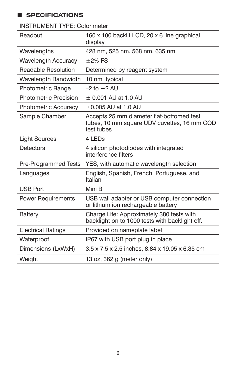 LaMotte WaterLink 3 Express Lab User Manual | Page 6 / 28