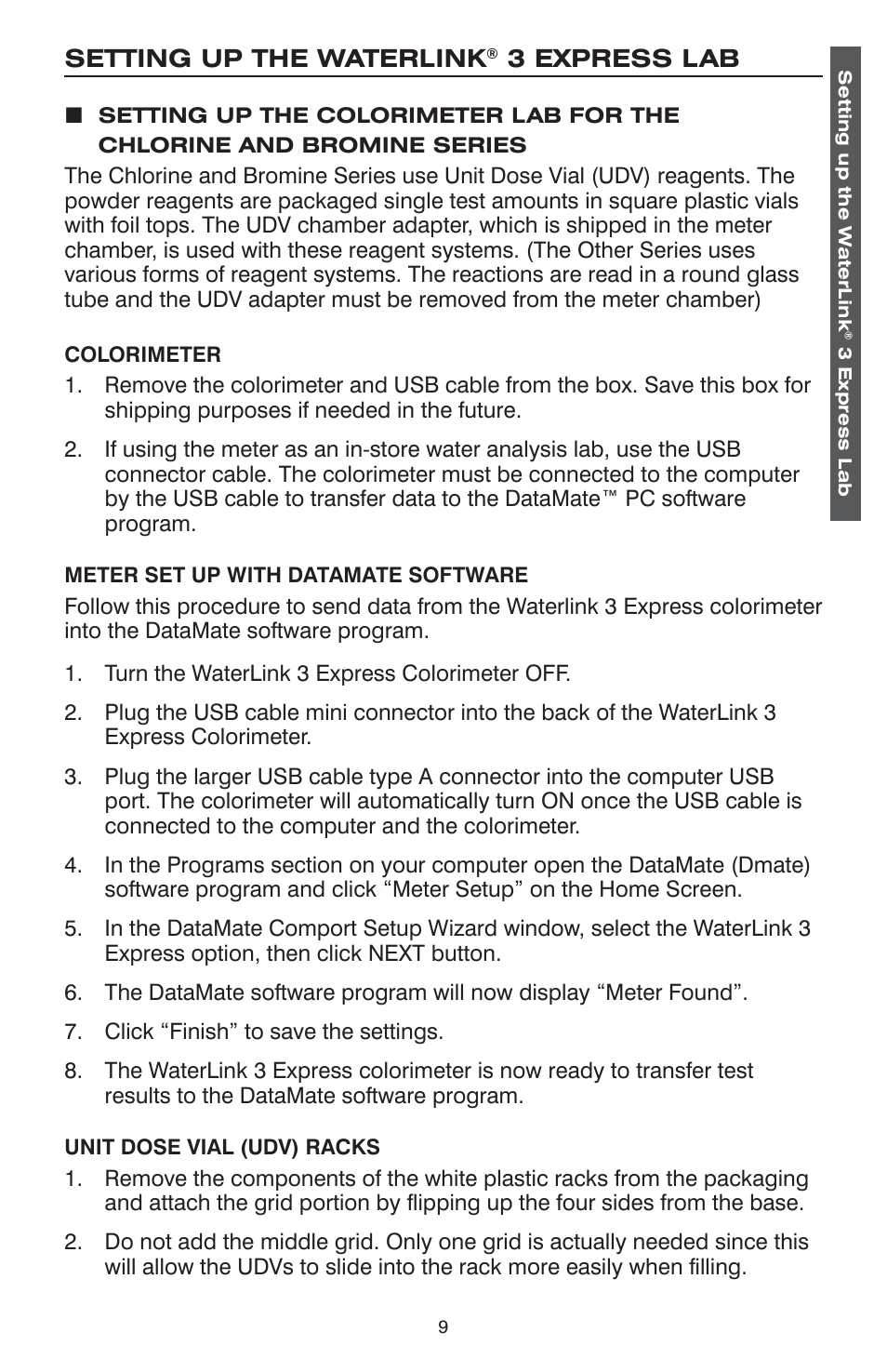 LaMotte WaterLink 3 Express Lab User Manual | Page 9 / 28
