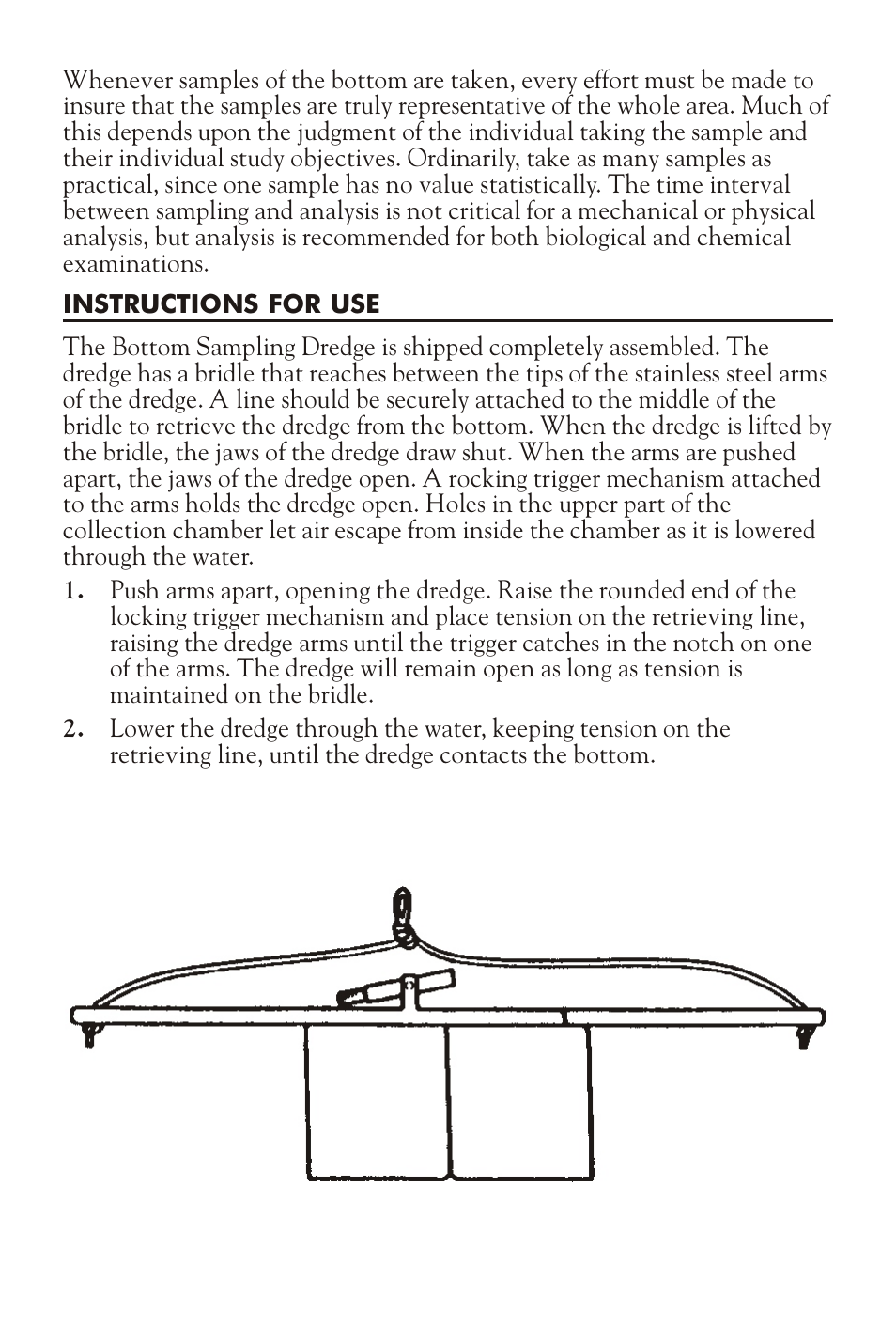 LaMotte BOTTOM SAMPLING DREDGE 1097 User Manual | Page 2 / 4