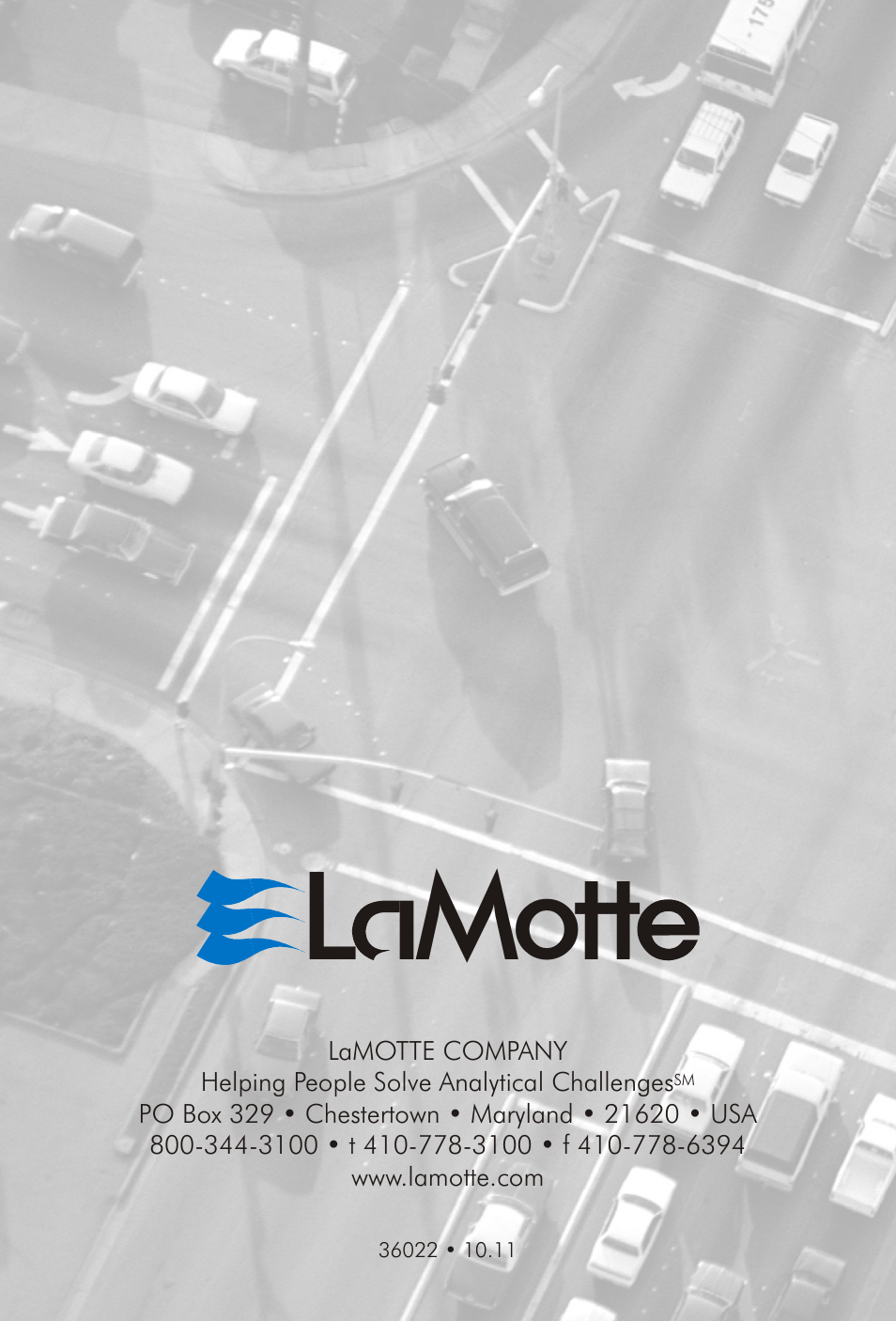 L mott | LaMotte Air Pollution Sampling & Measurement User Manual | Page 16 / 16