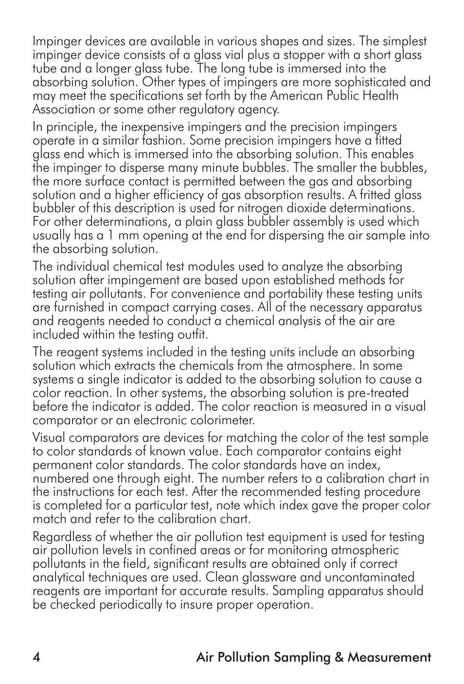 LaMotte Air Pollution Sampling & Measurement User Manual | Page 4 / 16
