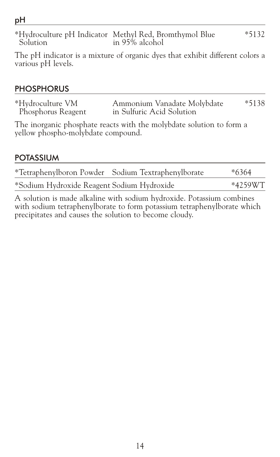 LaMotte AM-41 Hydroponics Test Kit User Manual | Page 14 / 16