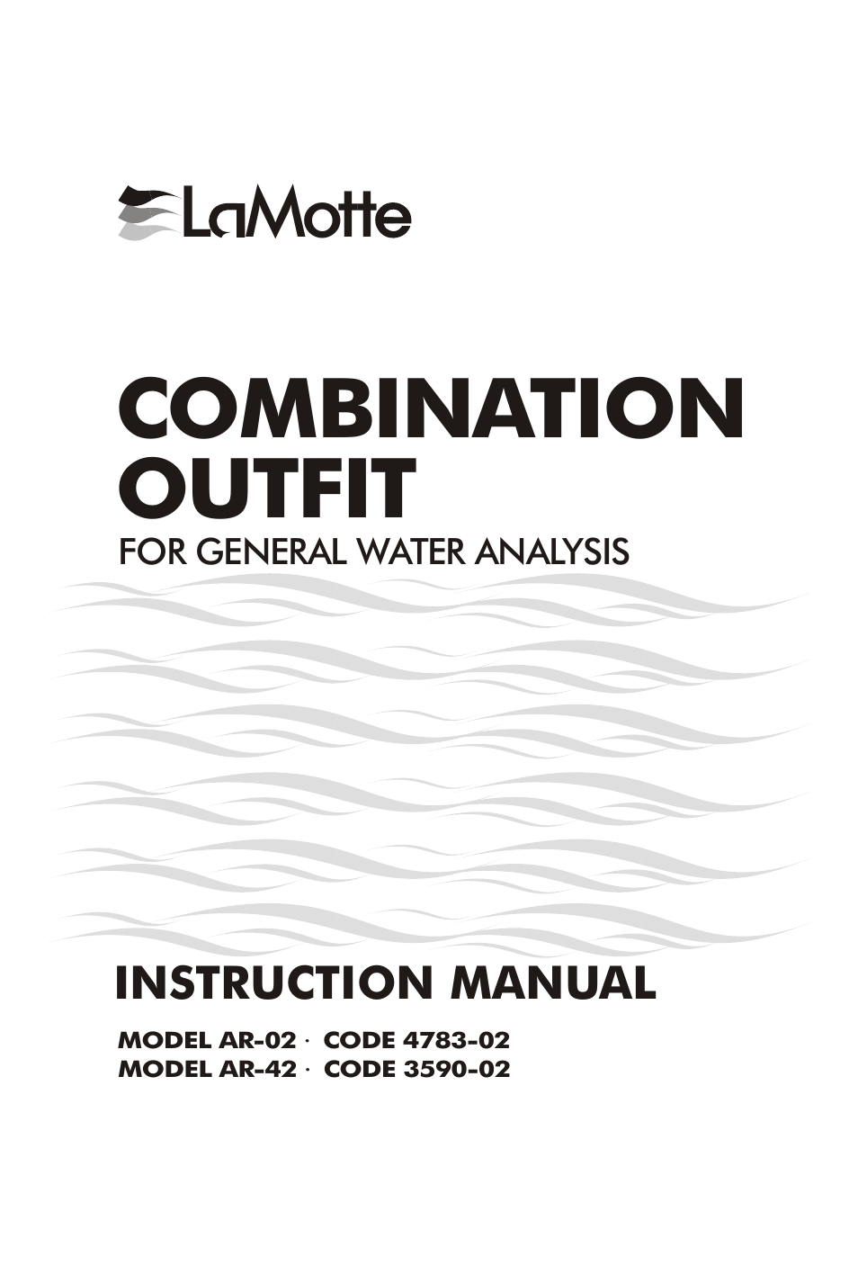 LaMotte AR-42 General Water Analysis Kit User Manual | 8 pages