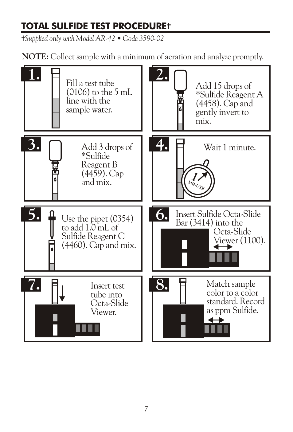 LaMotte AR-42 General Water Analysis Kit User Manual | Page 7 / 8