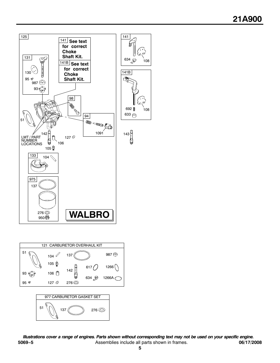 Walbro | Briggs & Stratton 21A900 User Manual | Page 5 / 18