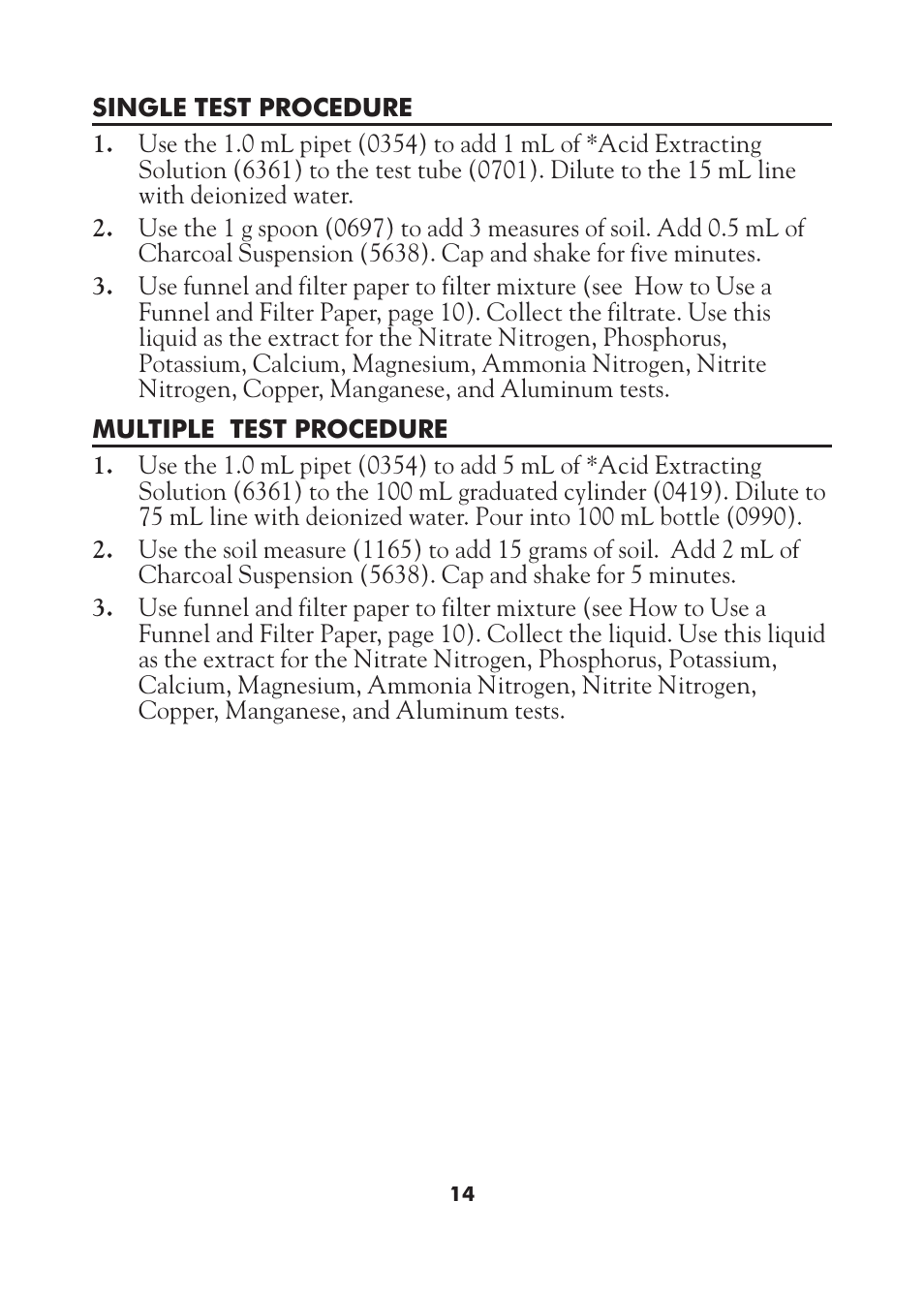 LaMotte AST Series Professional Soil Test Outfits User Manual | Page 14 / 40