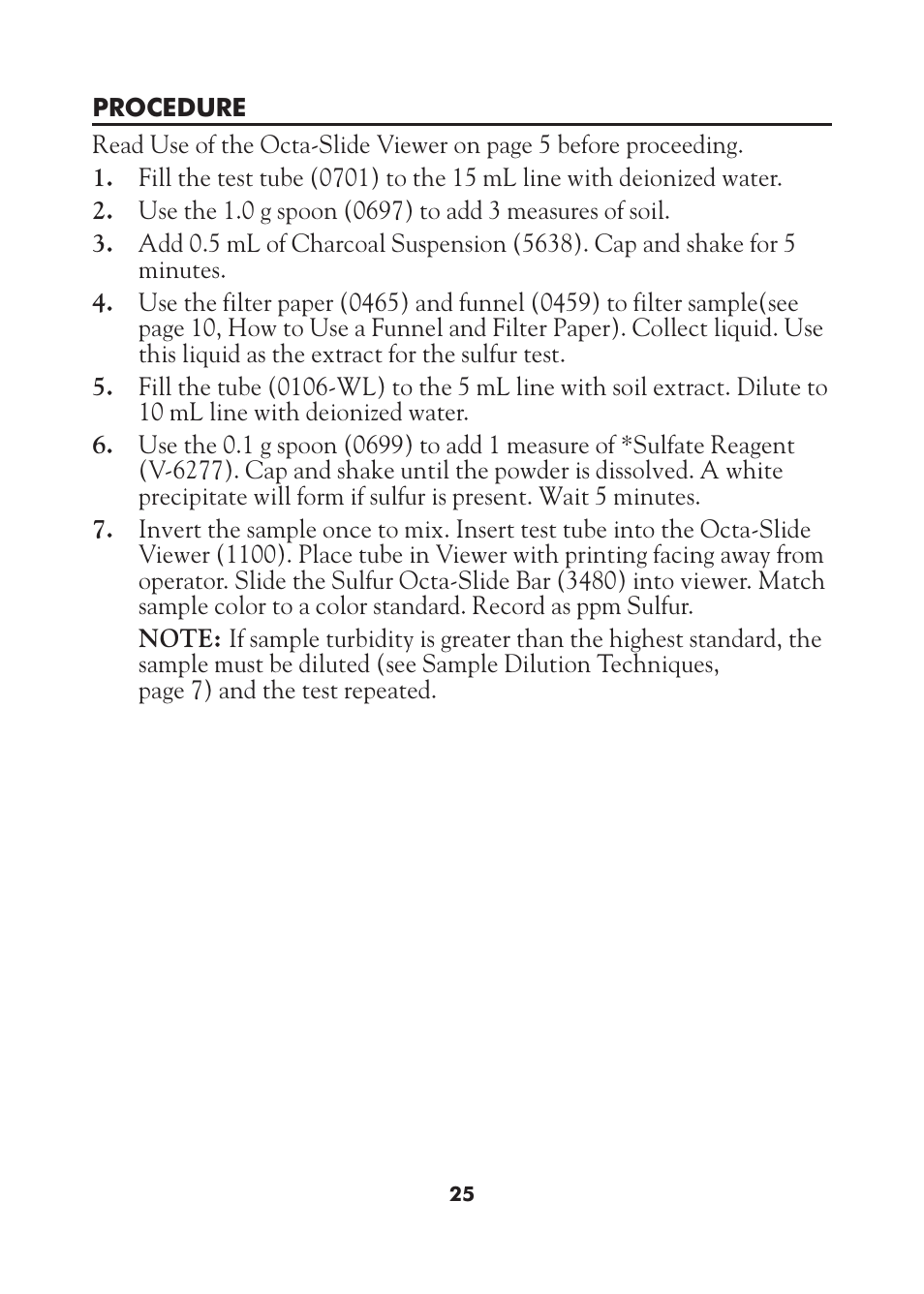 LaMotte AST Series Professional Soil Test Outfits User Manual | Page 25 / 40