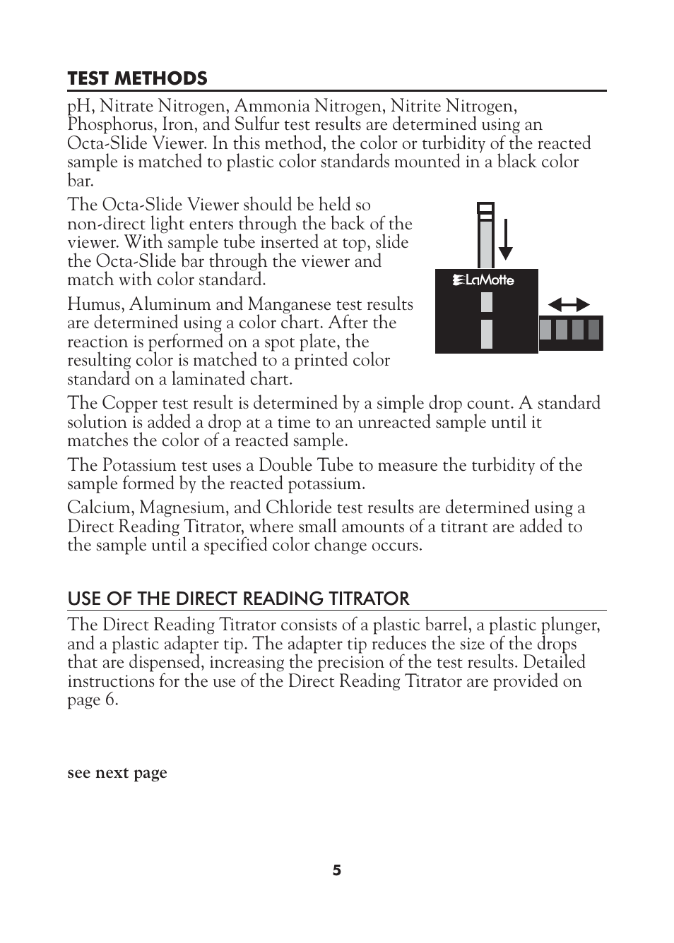 LaMotte AST Series Professional Soil Test Outfits User Manual | Page 5 / 40