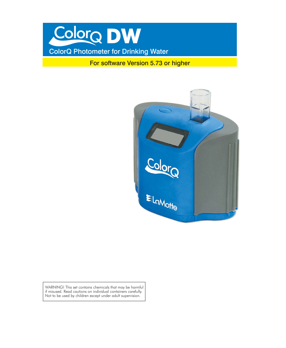 Color | LaMotte ATQ Digital Series Water Softener Demo Kit User Manual | Page 12 / 24