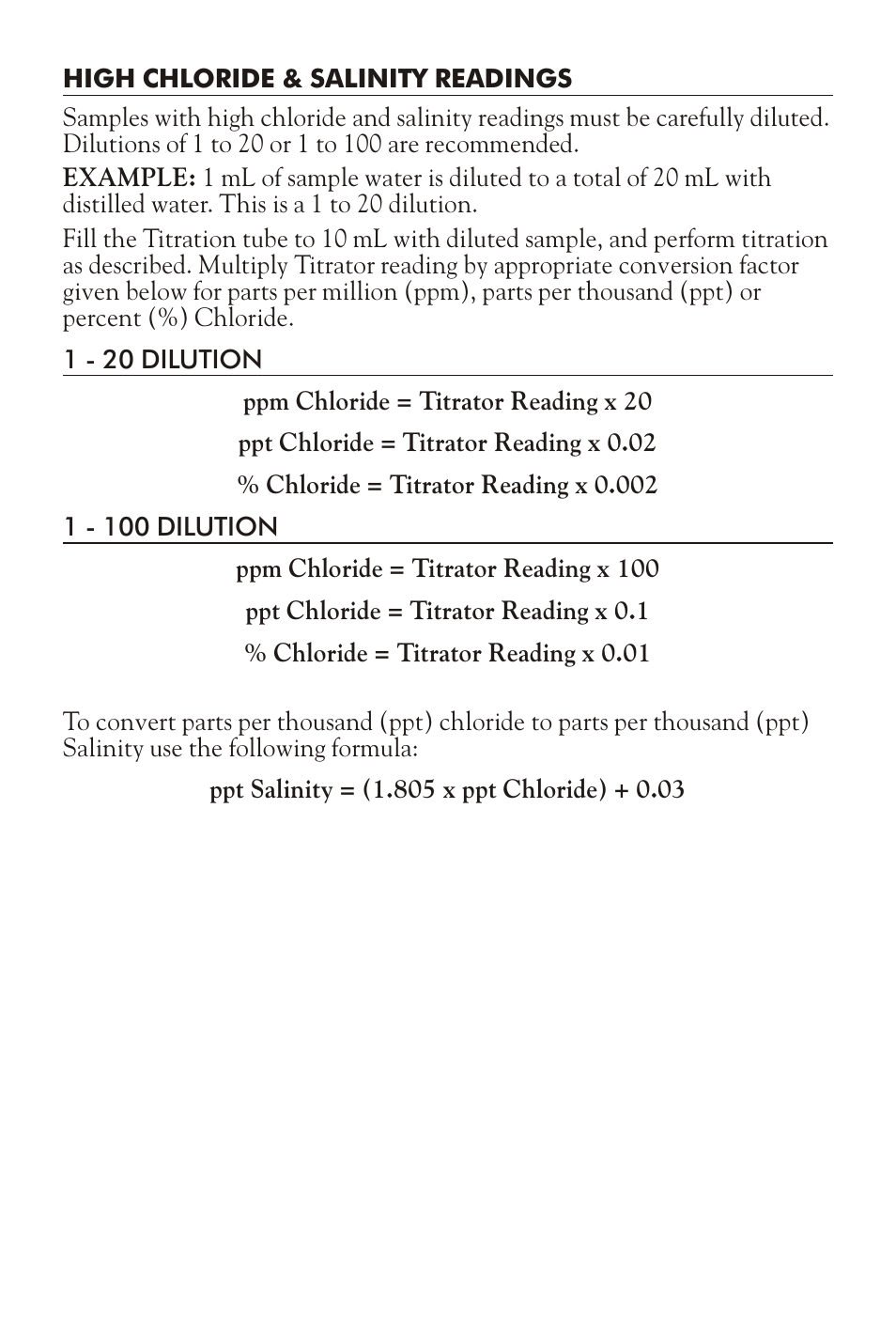 LaMotte CHLORIDE TEST KIT DR-C User Manual | Page 3 / 4