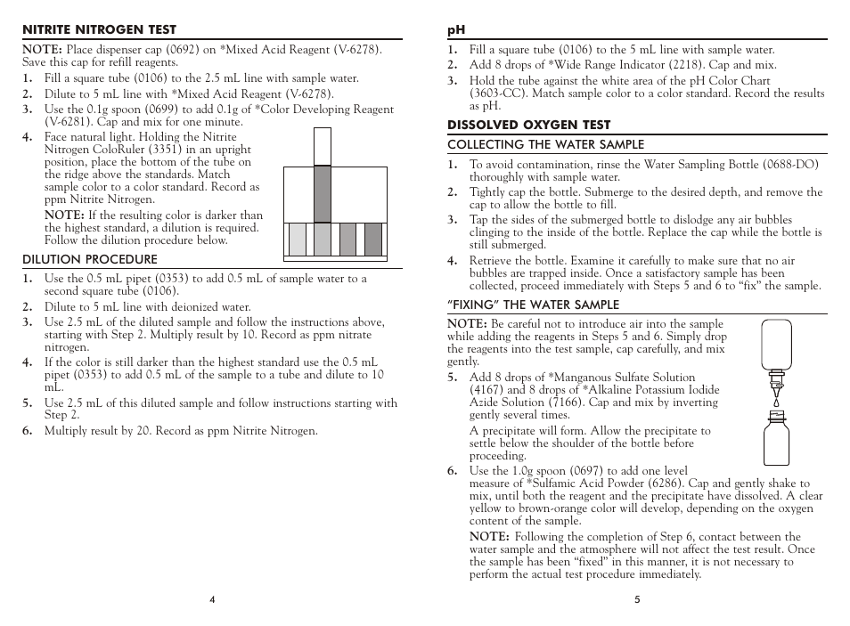LaMotte Aquaculture TEST KIT AQ-1 User Manual | Page 4 / 4