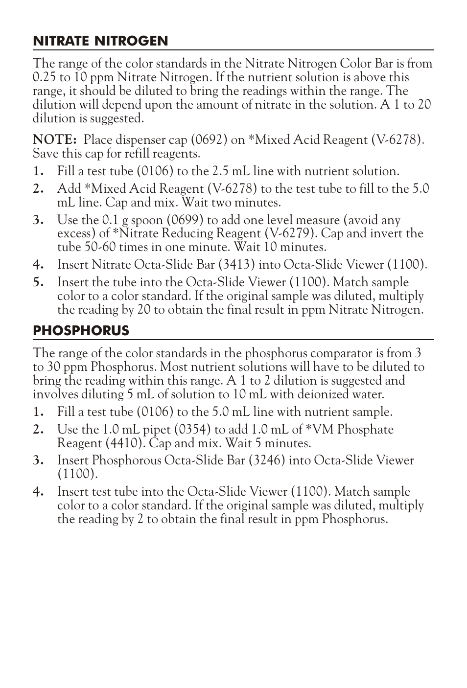 LaMotte HYDROPONICS TEST KIT HP-1 User Manual | Page 3 / 4