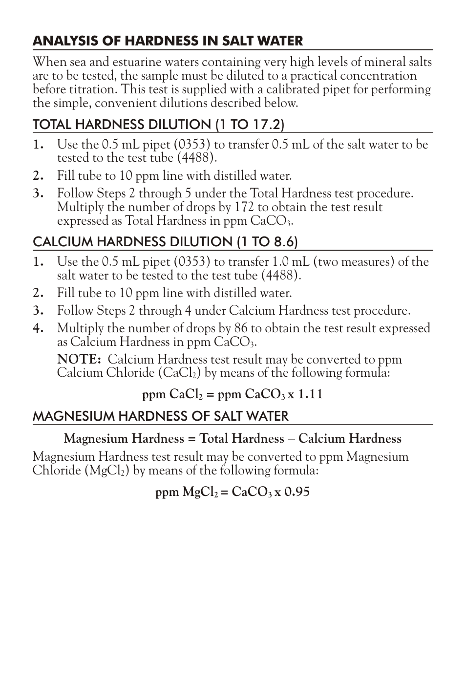 LaMotte HARDNESS TEST KIT 4824-LT-01 User Manual | Page 3 / 5