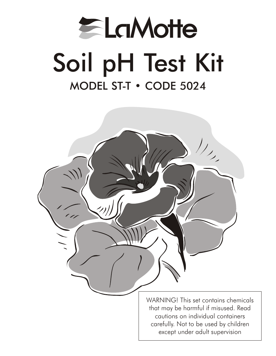 LaMotte Soil pH Test Kit ST-T User Manual | 4 pages