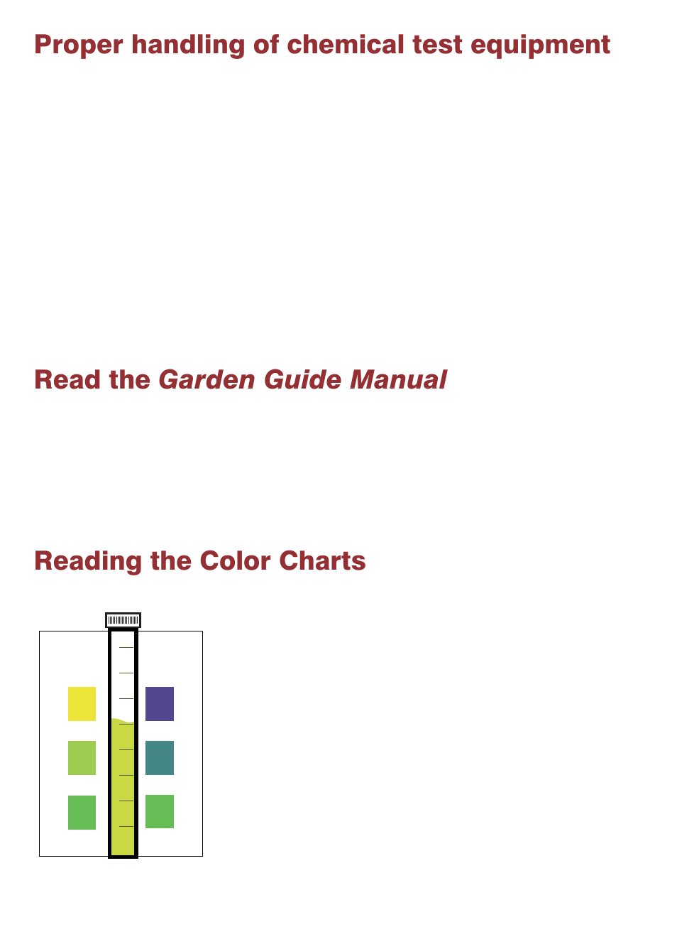 Proper handling of chemical test equipment | LaMotte Soil Test Kit 5679 User Manual | Page 2 / 8