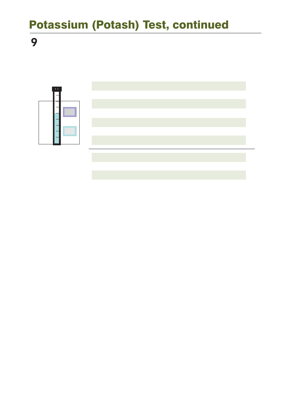 9potassium (potash) test, continued | LaMotte Soil Test Kit 5679 User Manual | Page 7 / 8