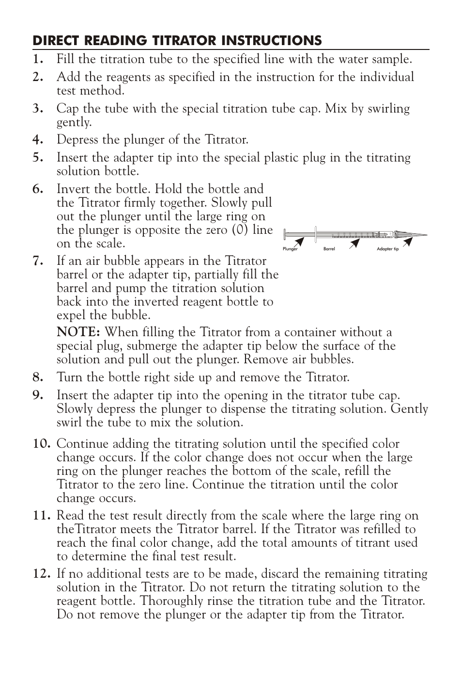 LaMotte DISSOLVED OXYGEN TEST KIT User Manual | Page 2 / 5