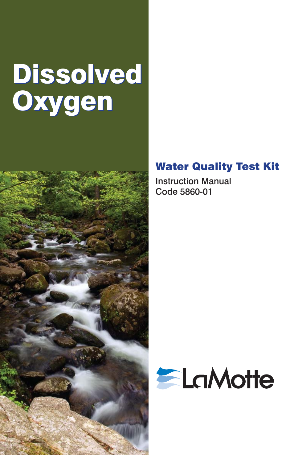 LaMotte Dissolved Oxygen Water Quality Test Kit User Manual | 20 pages