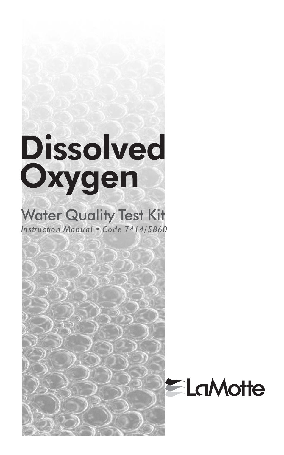 LaMotte Dissolved Oxygen Water Quality User Manual | 24 pages