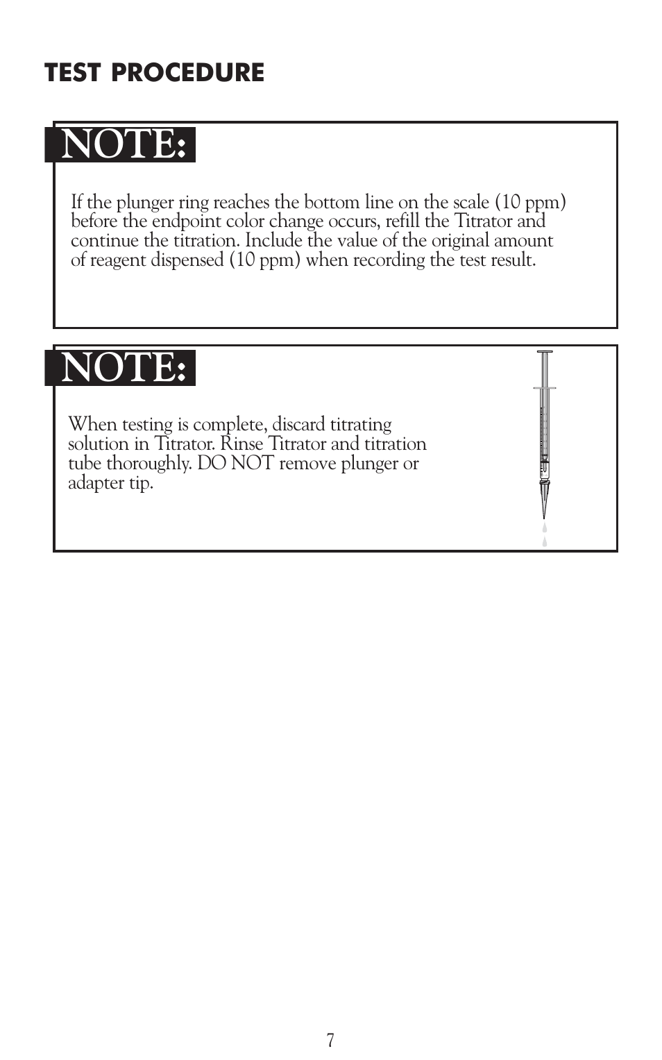 Test procedure | LaMotte Dissolved Oxygen Water Quality User Manual | Page 9 / 24