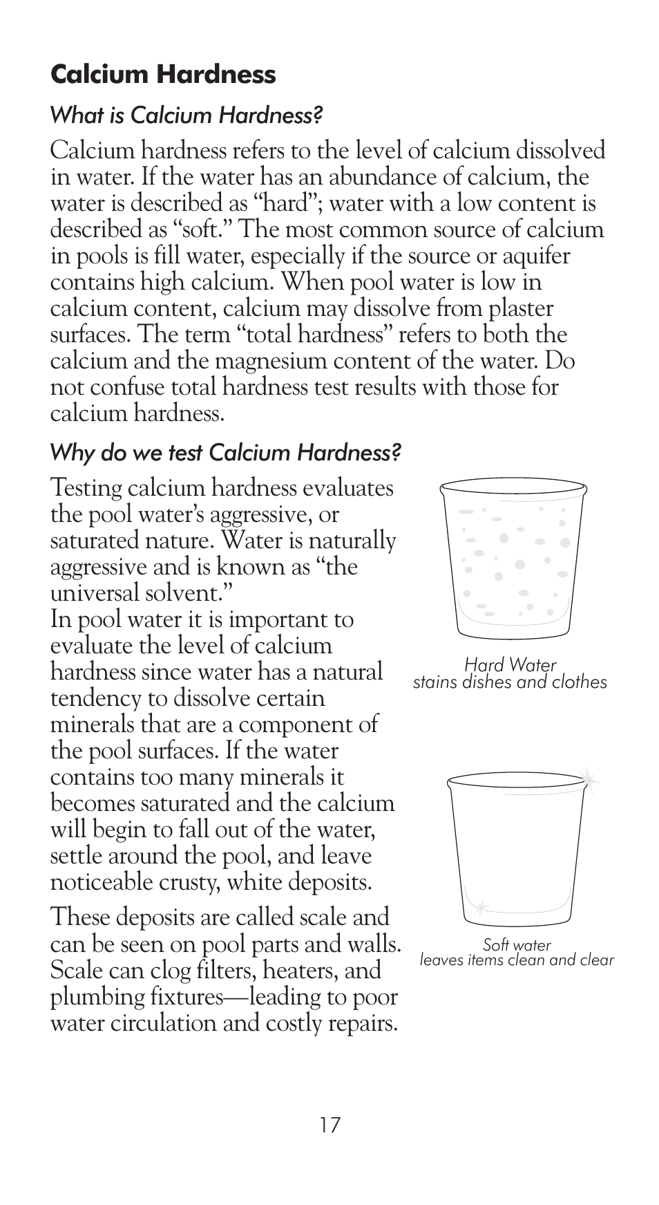 Calcium hardness | LaMotte Pool Manager Water Quality Handbook User Manual | Page 19 / 56