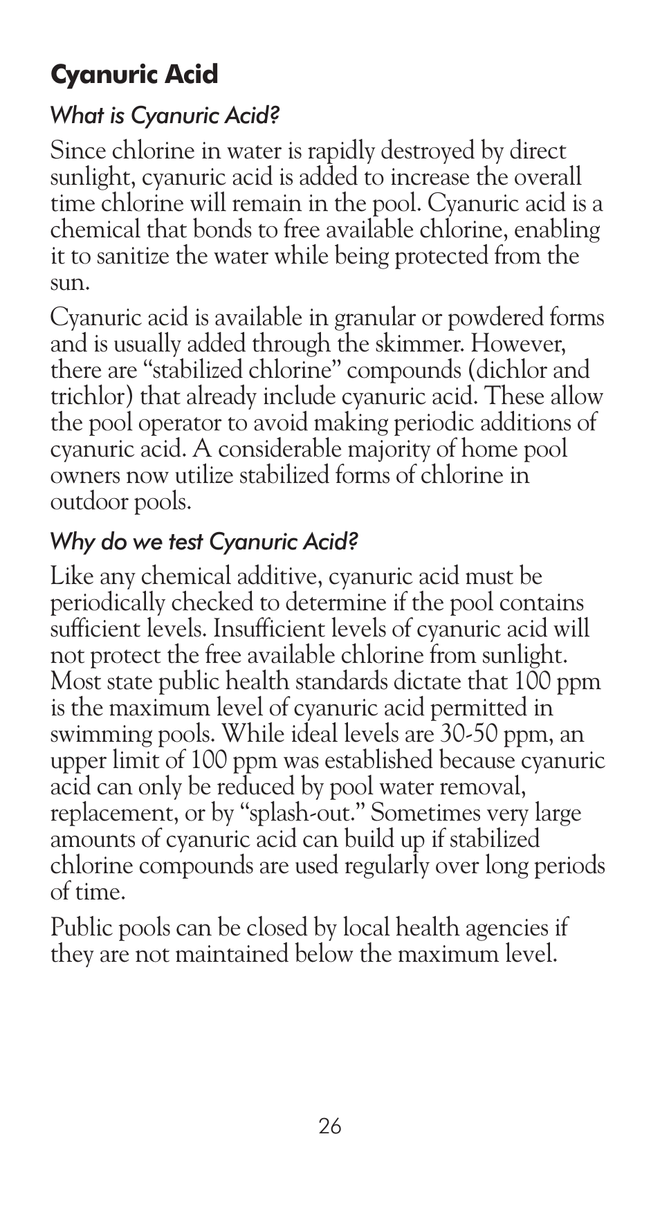 LaMotte Pool Manager Water Quality Handbook User Manual | Page 28 / 56