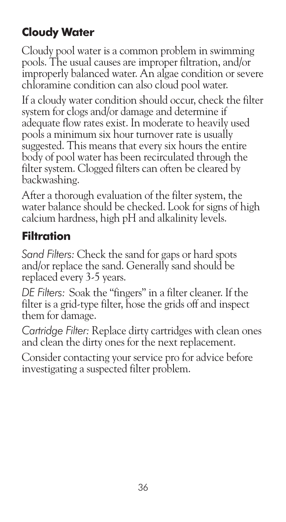LaMotte Pool Manager Water Quality Handbook User Manual | Page 38 / 56