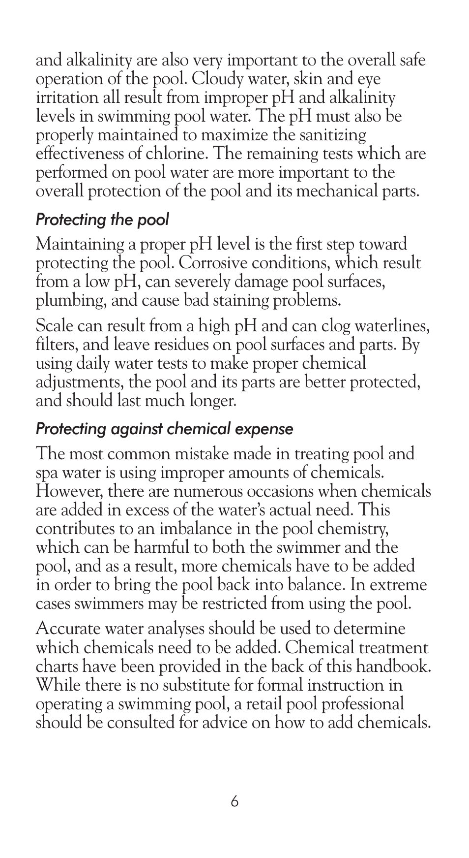 LaMotte Pool Manager Water Quality Handbook User Manual | Page 8 / 56