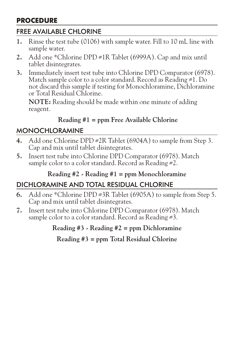 LaMotte DPD CHLORINE TEST KIT LP-1-NMC User Manual | Page 2 / 4