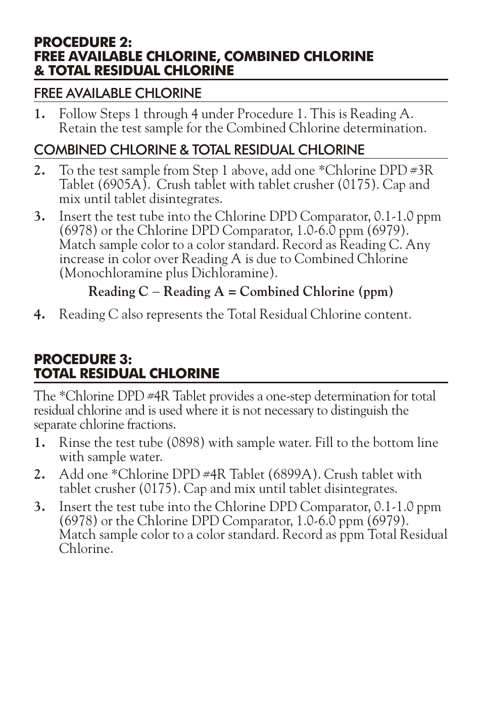 LaMotte CHLORINE - pH TEST KIT LP-8 User Manual | Page 3 / 4