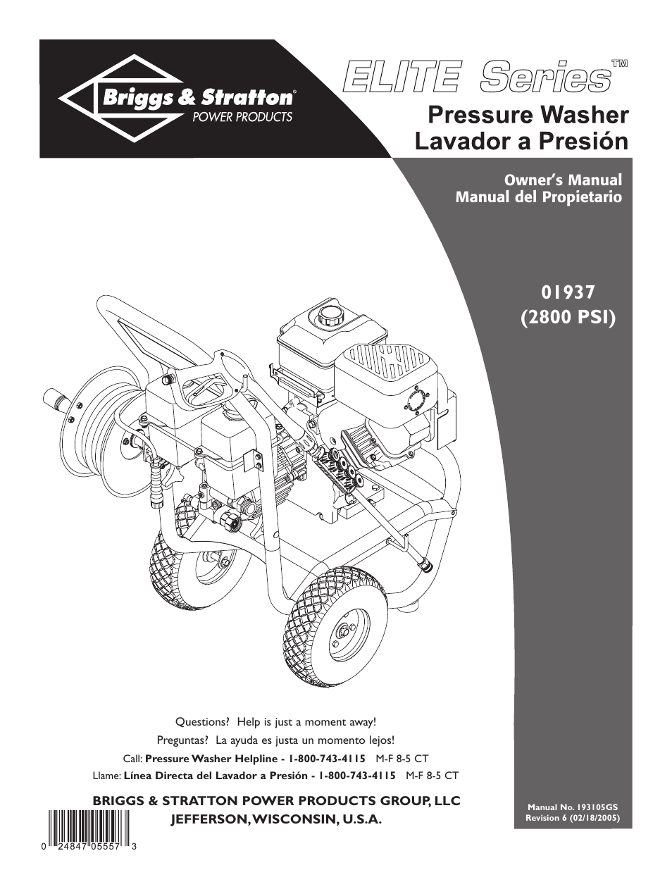 Briggs & Stratton Elite 01937 User Manual | 36 pages