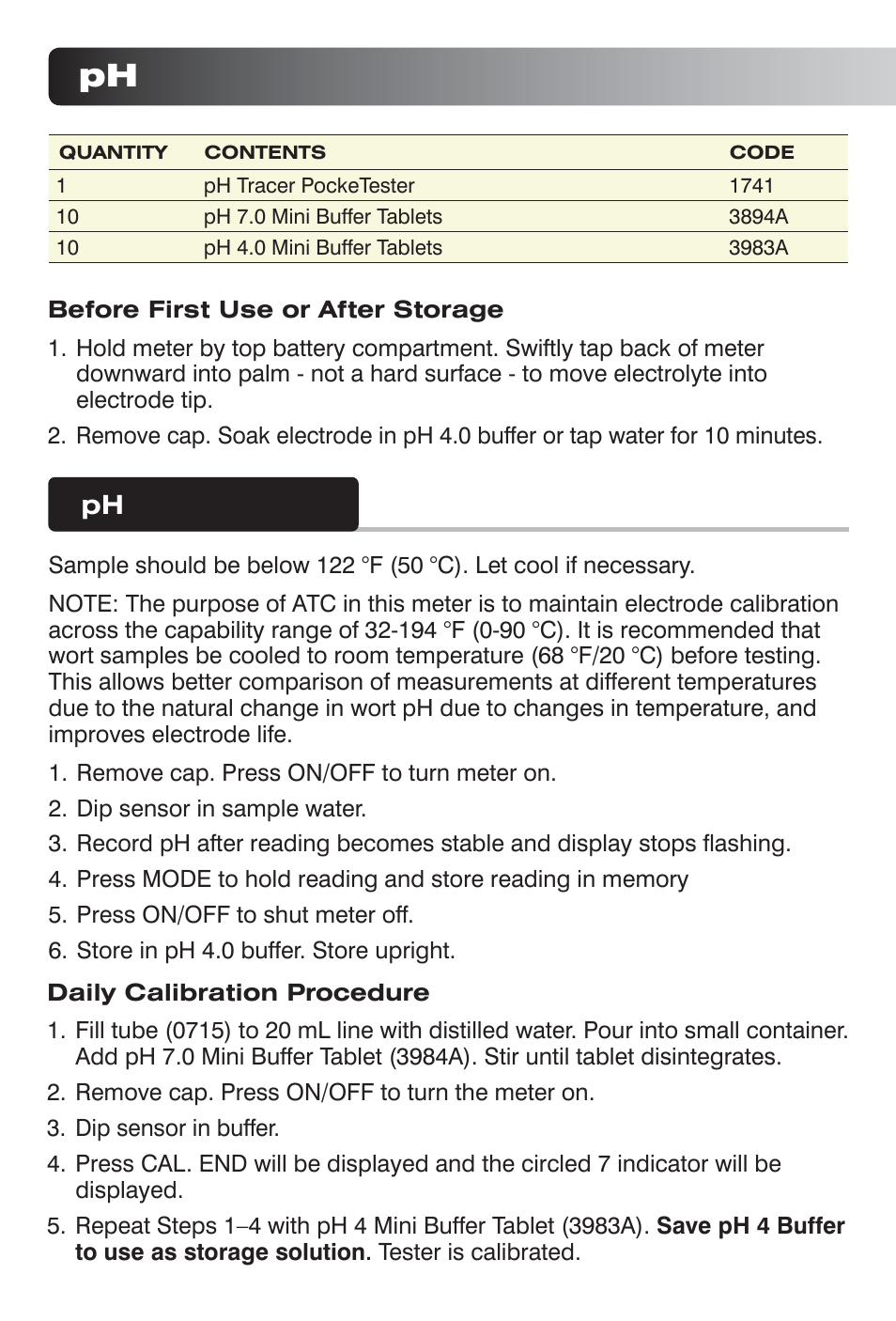 LaMotte Water Analysis Kit for Home Brewers User Manual | Page 10 / 12