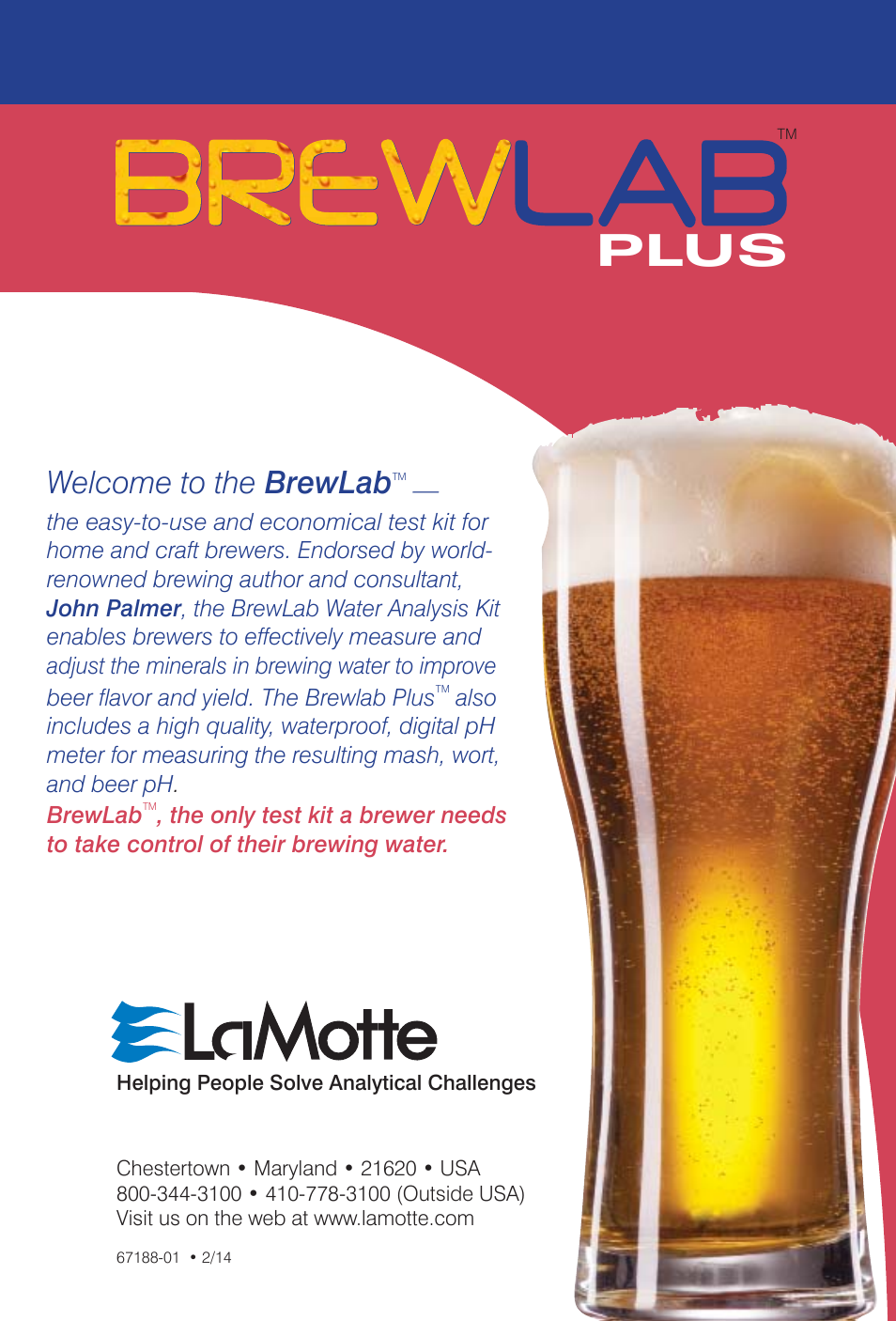 Plus, Welcome to the brewlab | LaMotte Water Analysis Kit for Home Brewers User Manual | Page 3 / 12