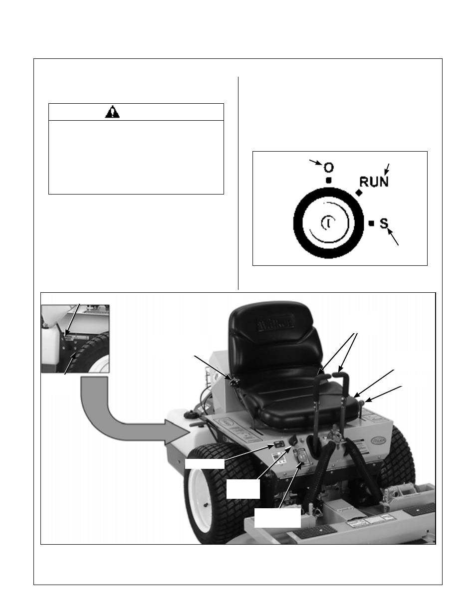 Operating instructions, Control identification, location, and function, Ignition switch | Operating controls | Briggs & Stratton MB (18 HP) User Manual | Page 26 / 76