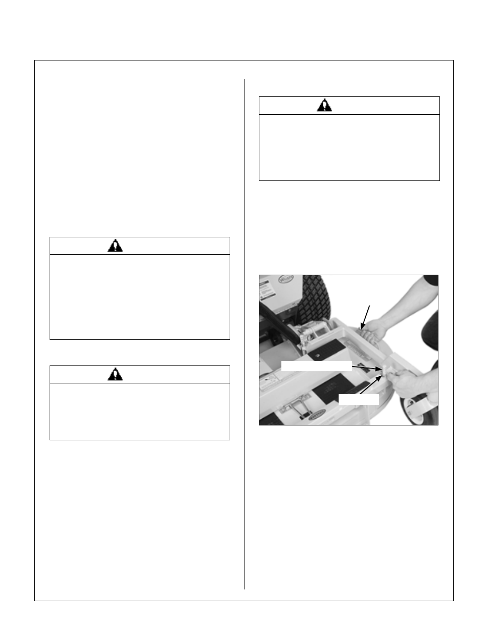 Stopping the machine, Adjusting cutting height, Cutting height adjustment | Operating instructions | Briggs & Stratton MB (18 HP) User Manual | Page 33 / 76