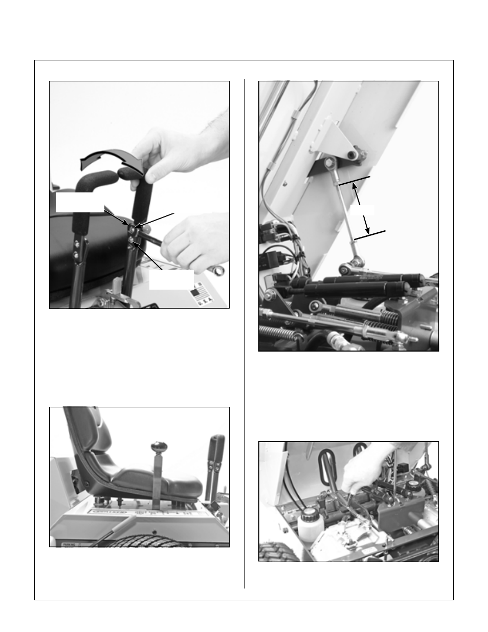 Steering lever adjustment, Neutral position adjustment - step 3, Fsc position | Steering adjustment, Actuator rod length adjustment, Maintenance instructions | Briggs & Stratton MB (18 HP) User Manual | Page 54 / 76