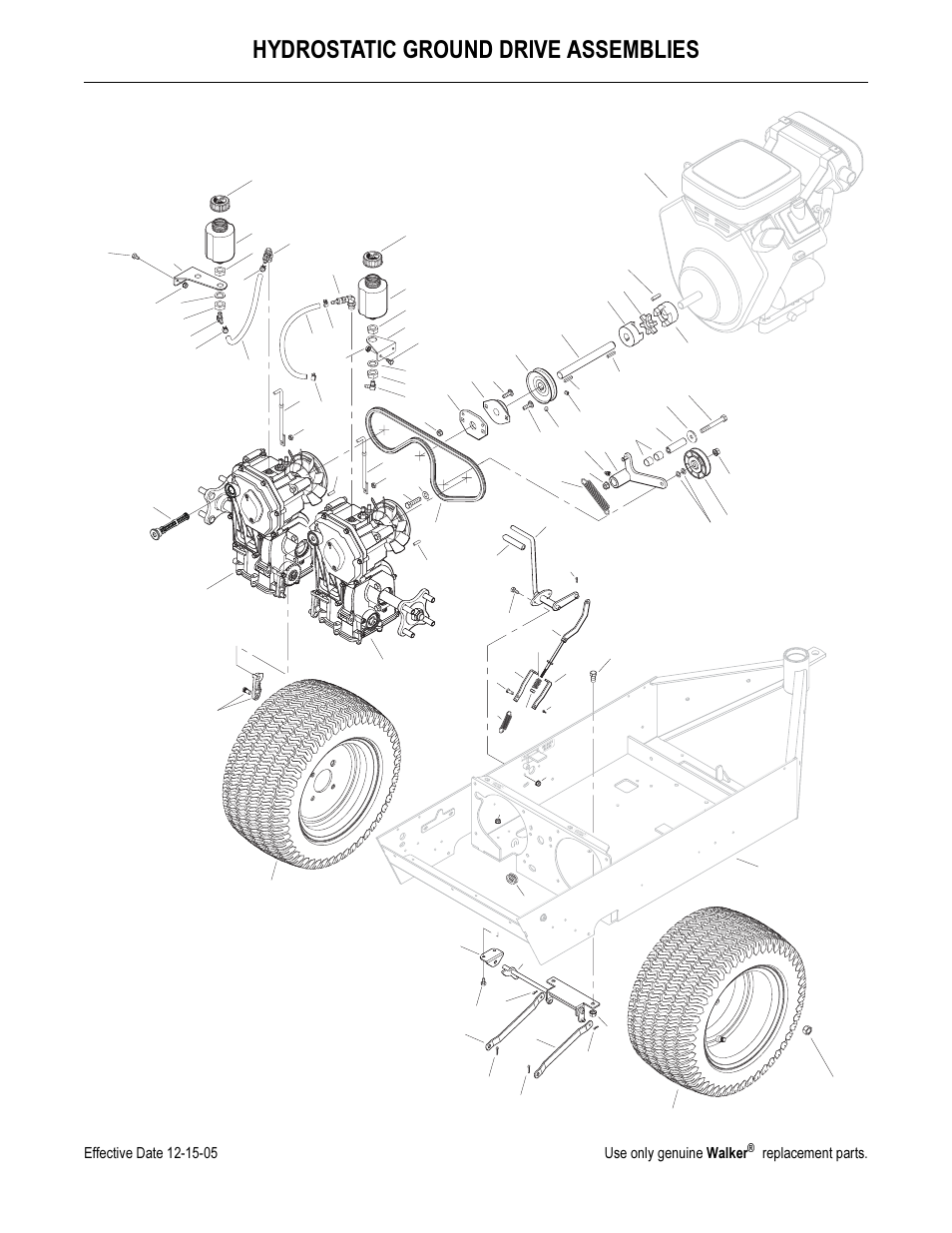 Hydrostatic ground drive assemblies | Briggs & Stratton MB (18 HP) User Manual | Page 67 / 76