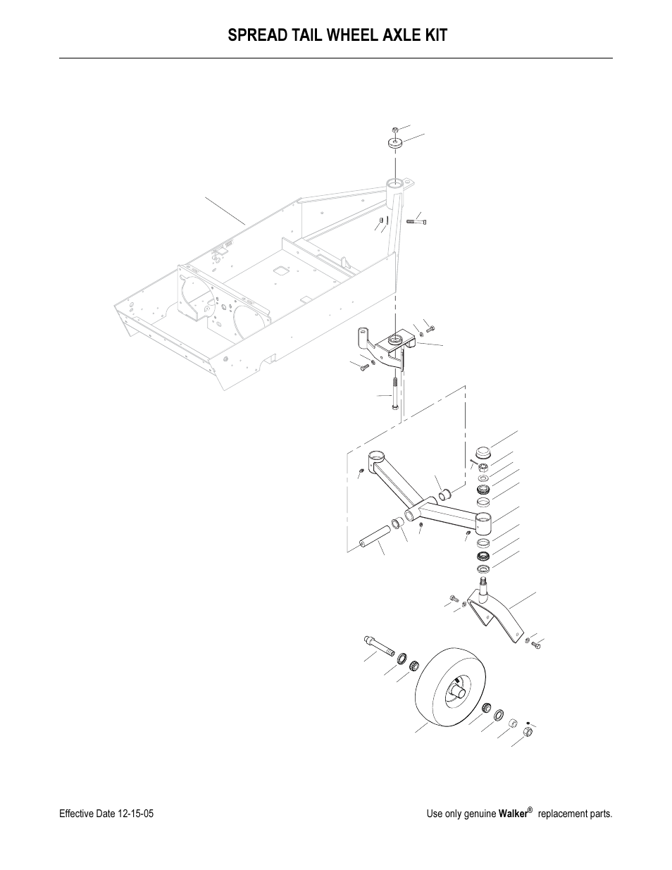 Spread tail wheel axle kit | Briggs & Stratton MB (18 HP) User Manual | Page 73 / 76