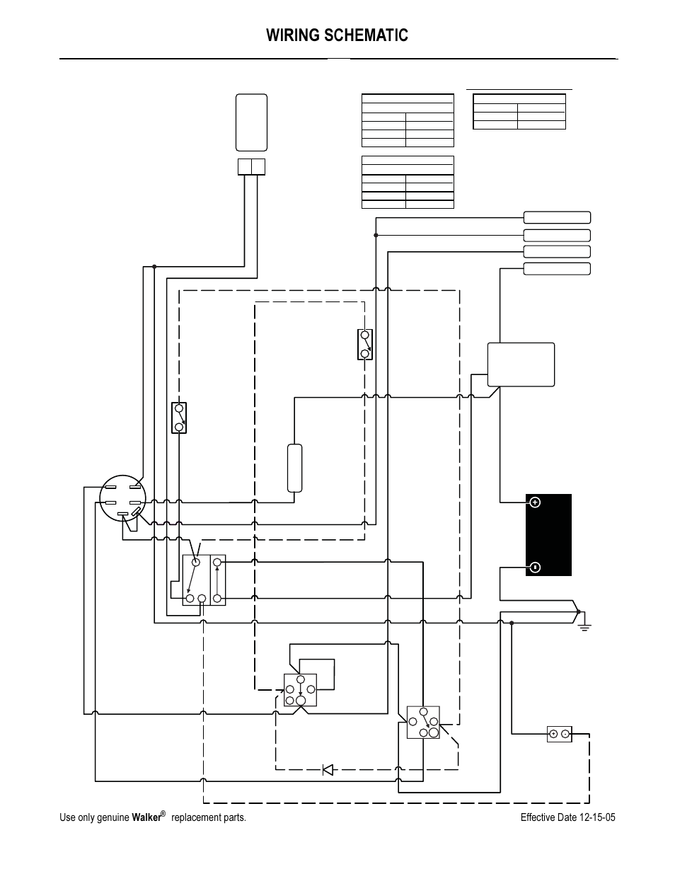 Wiring schematic, 8vh rqo\ jhqxlqh :donhu, Uhsodfhphqw sduwv (iihfwlyh 'dwh  72 | Briggs & Stratton MB (18 HP) User Manual | Page 74 / 76