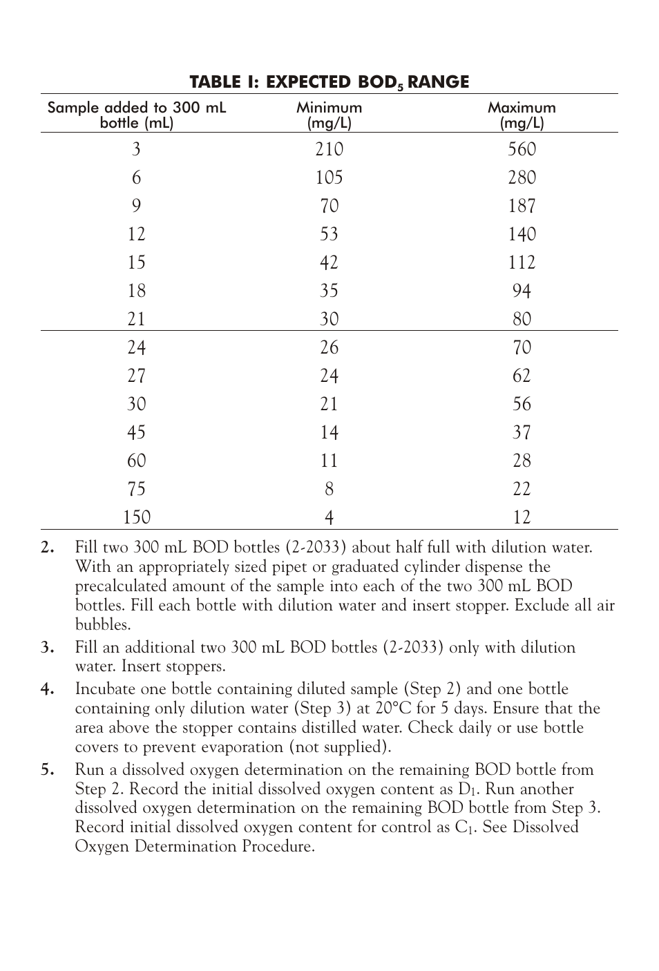 LaMotte BOD5 TEST KIT BOD User Manual | Page 3 / 4