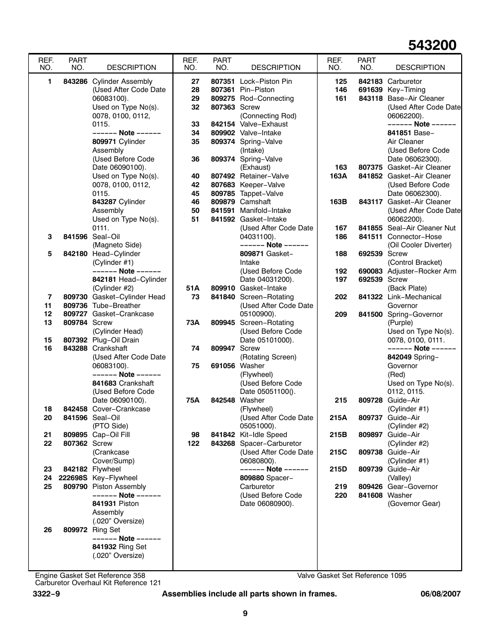 Briggs & Stratton 543200 User Manual | Page 9 / 12