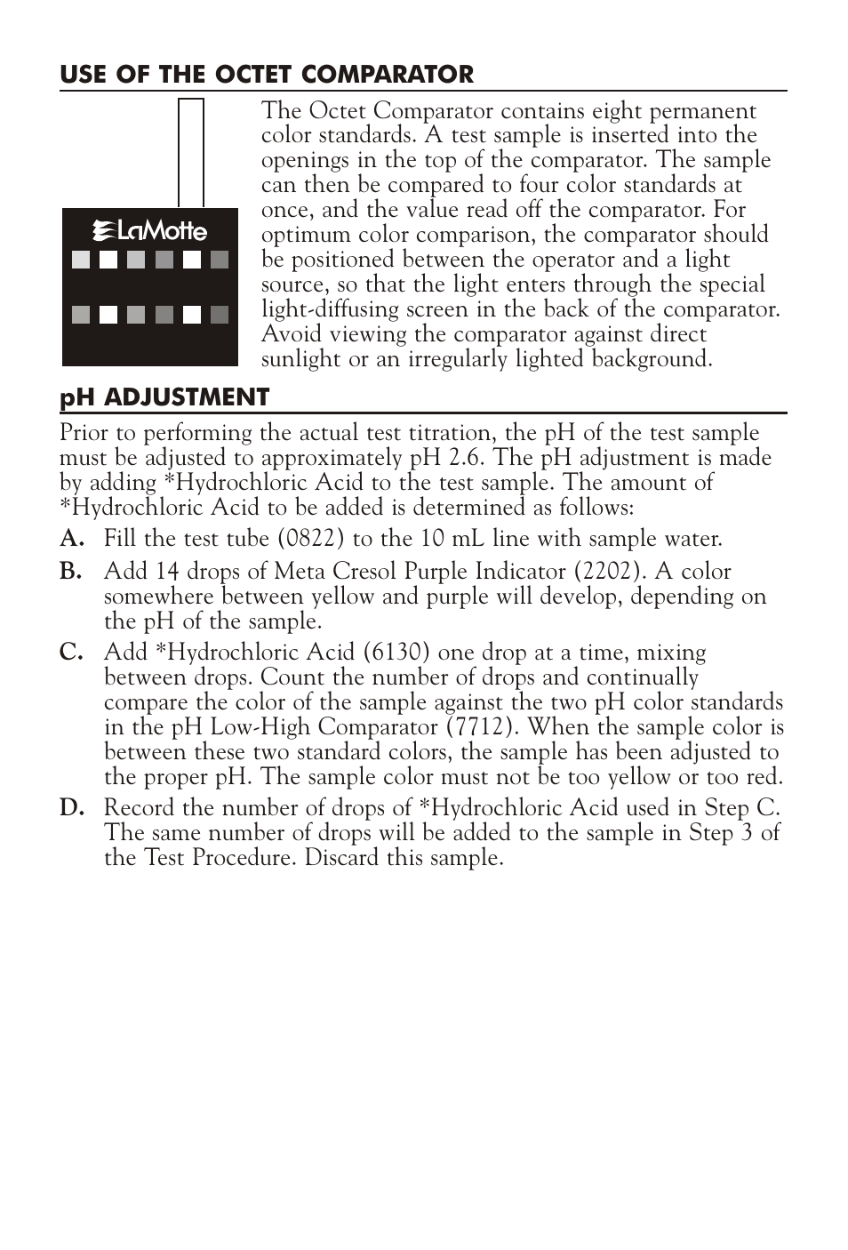 L mott | LaMotte PHOSPHONATE TEST KIT OP-DC User Manual | Page 2 / 4