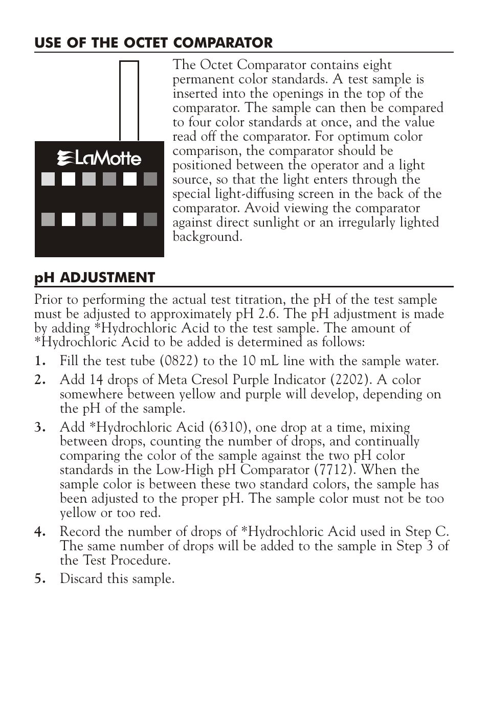 L mott | LaMotte PHOSPHONATE TEST KIT OP-DR User Manual | Page 2 / 4
