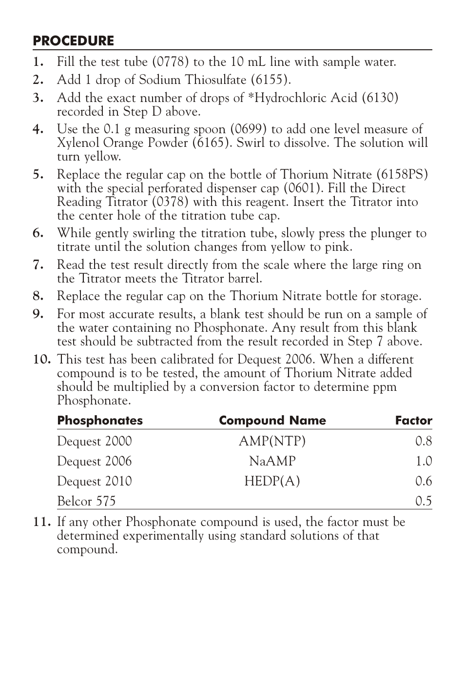 LaMotte PHOSPHONATE TEST KIT OP-DR User Manual | Page 3 / 4