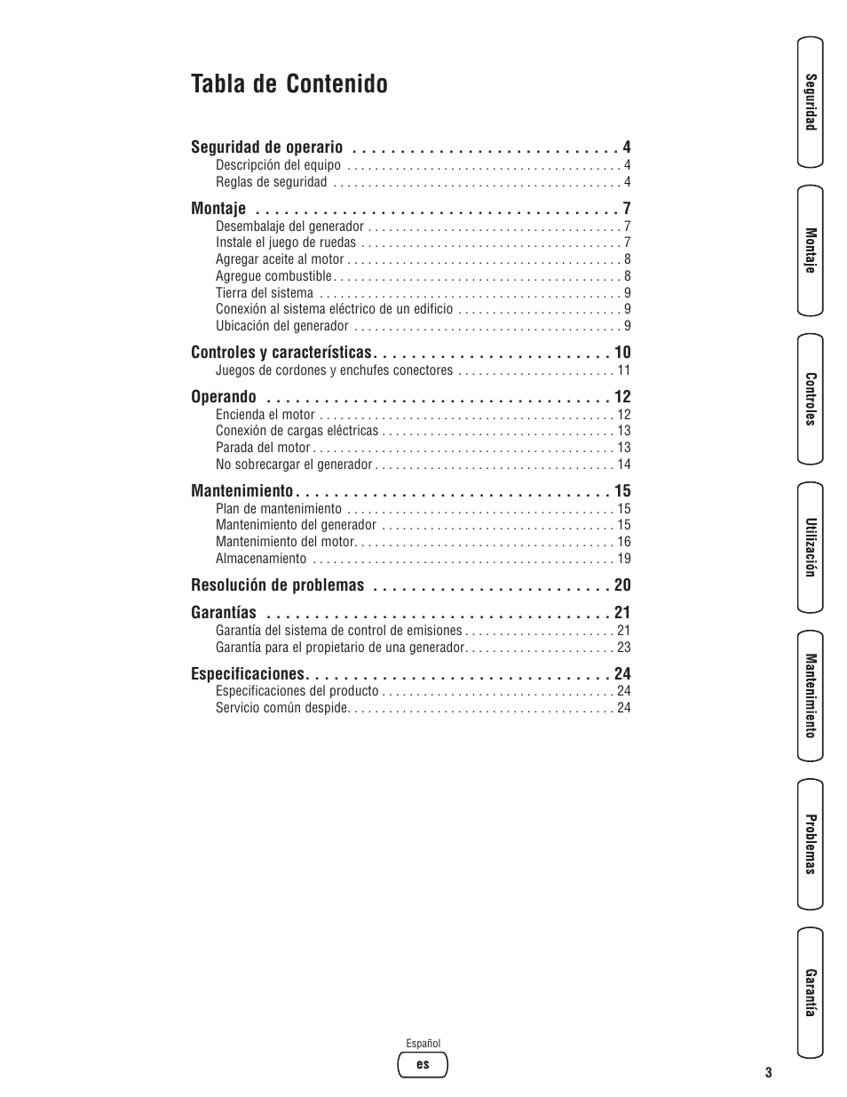 Briggs & Stratton 5550 Watt User Manual | Page 27 / 48