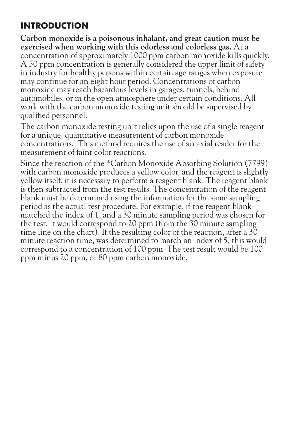 LaMotte CARBON MONOXIDE IN AIR TEST KIT User Manual | Page 2 / 4