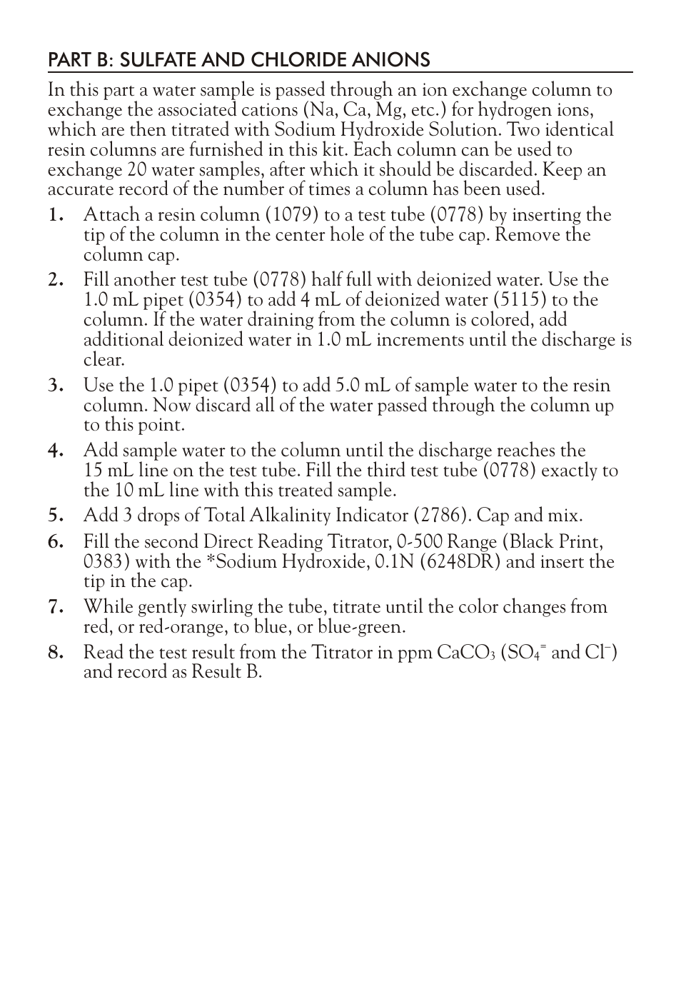 LaMotte SODIUM TEST KIT User Manual | Page 3 / 4
